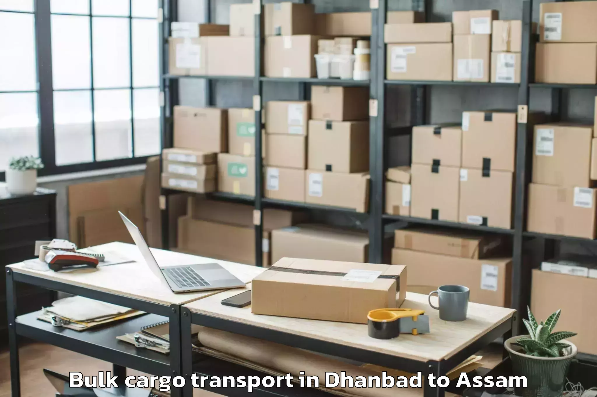 Book Dhanbad to Bhergaon Bulk Cargo Transport